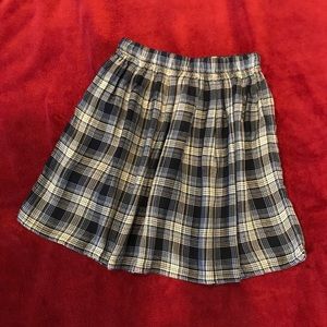 Hollister Blue Plaid Skirt